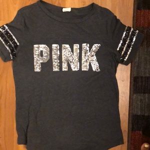 Pink short sleeve shirt